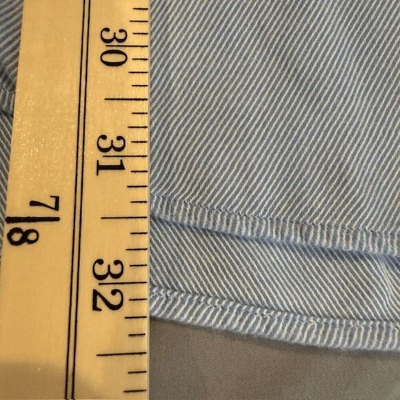 Hathaway Sport Imperial Twill Combed Cotton Soft Button Front Shirt Blue XXL - Picture 6 of 8